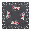  cross stitch tablecloth with embroidery with polyester  lace 3