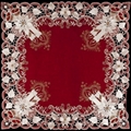  cross stitch tablecloth with embroidery with polyester  lace 8