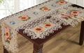 flower  cross stitch tablecloth with