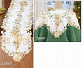 christmas and cutwork  tablecloth 6