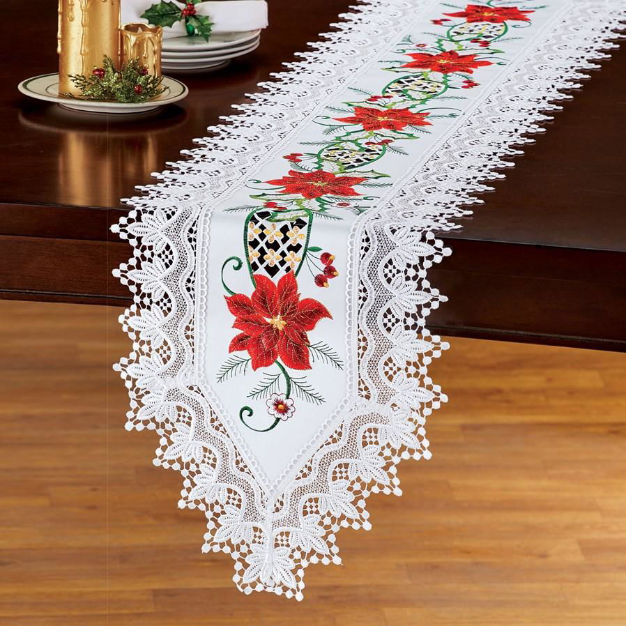christmas and cutwork  tablecloth 5