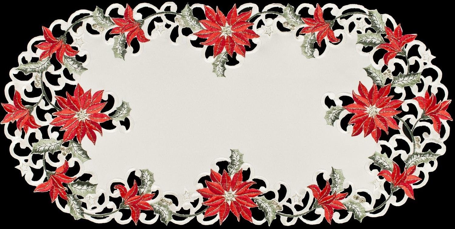 christmas and cutwork  tablecloth 3