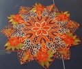 christmas and cutwork  tablecloth