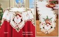christmas tablecloth with x stitch embroidery