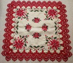 christmas tablecloth with x stitch embroidery