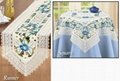 flower tablecloth with embroidery