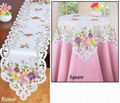 flower tablecloth with embroidery 12