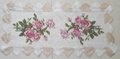   cross stitch tablecloth with embroidery with lace