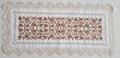   cross stitch tablecloth with embroidery with lace 4