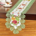 tablerunner with embroidery with lace 6