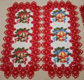 christmas embroidered tablerunner