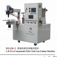 A B Two Compounds Filter Top Cover Gluing Machine