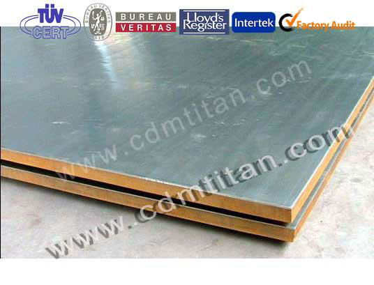 CDM Titanium clad steel tube sheet,Titanium clading plate 2