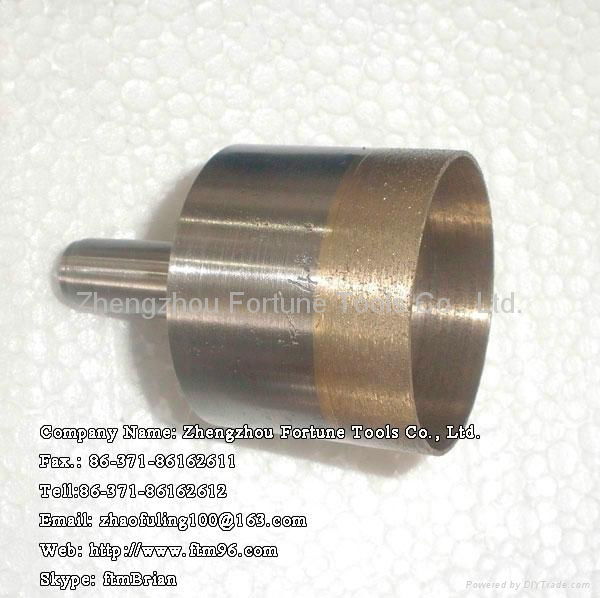 Diamond glass core drill bit with threaded shank 2