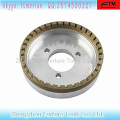 internal half segmented diamond glass wheel