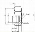 JB 1005-67	螺紋管接