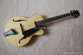 14inch handmade jazz guitar carved with solid wood 1