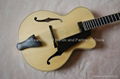 16inch handmade jazz guitar carved with solid wood 3