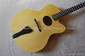 14inch handmade jazz guitar carved with solid wood