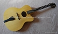 17inch handmade jazz guitar carved with solid wood 1