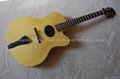 18inch handmade jazz guitar carved with solid wood 3