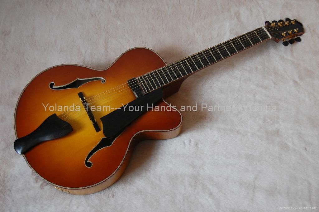 16inch 7 strings handmade jazz guitar