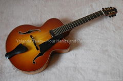 16inch 7 strings handmade jazz guitar