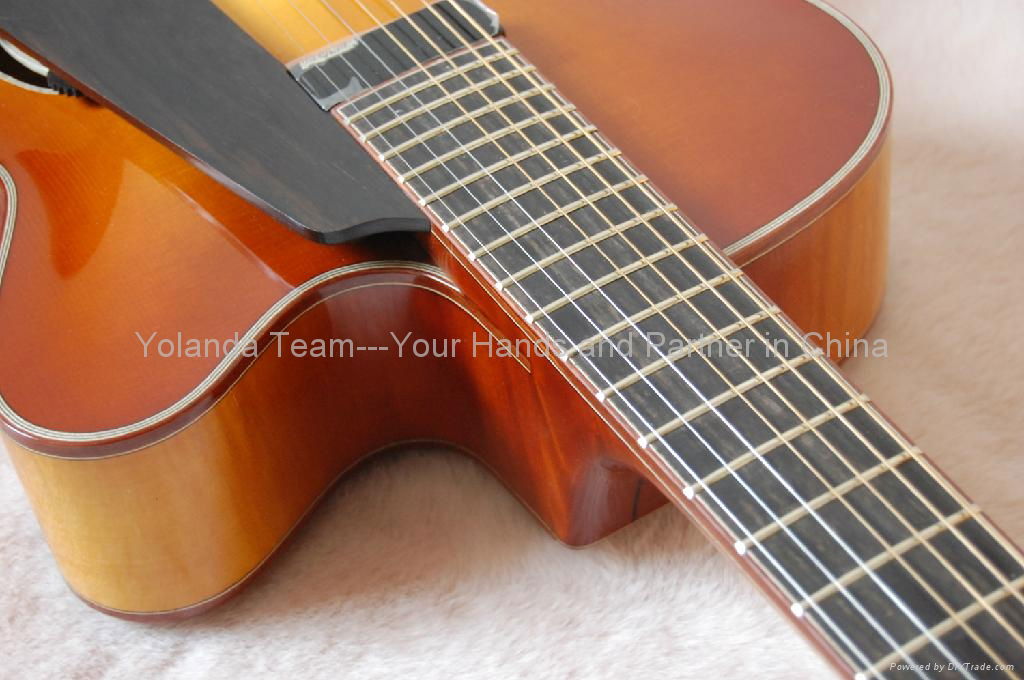 18inch 7 strings handmade jazz guitar 3