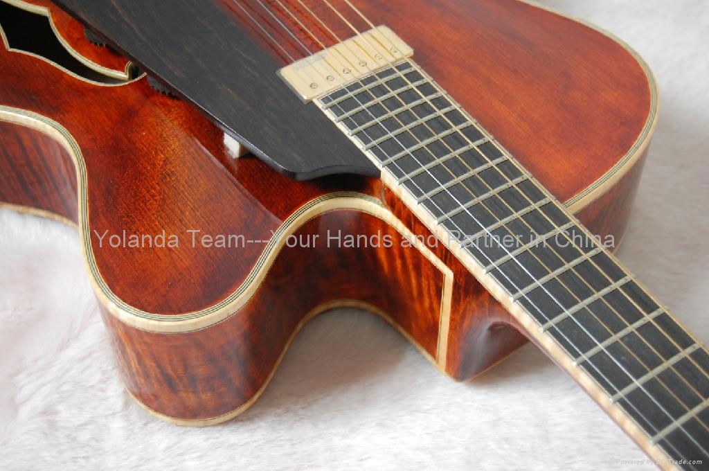 15inch cutaway Handmade jazz guitar 5