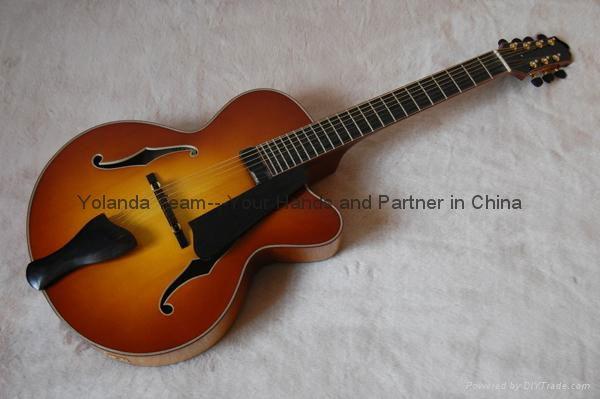 14inch 7 strings handmade jazz guitar