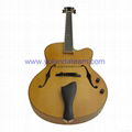 Matte finishing handmade jazz guitar