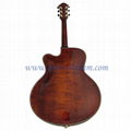 17inch archaizeed color handmade jazz guitar 4