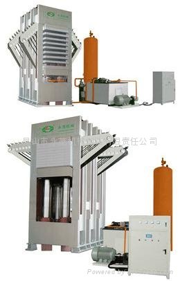 1200T Hot press for particle board model 