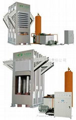 1200T Hot press for particle board model