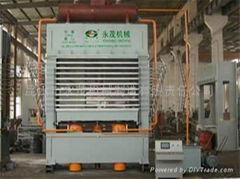 Melamine laminating hot press for Multilayer panel