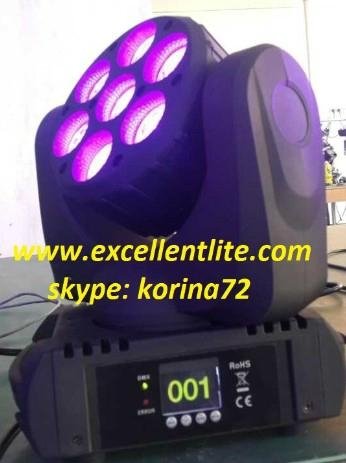 LED beam moving head stage light 7*15W RGBW 4 in 1