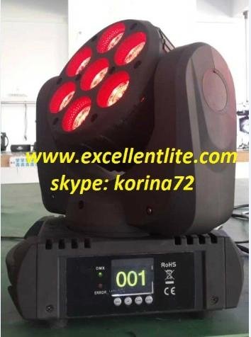 LED beam moving head stage light 7*15W RGBW 4 in 1 2