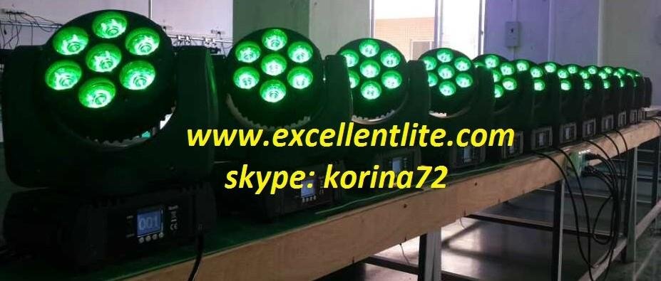 LED beam moving head stage light 7*15W RGBW 4 in 1 3