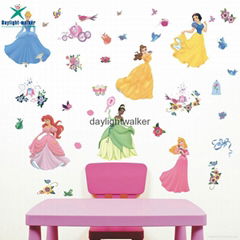 children transparent pvc wall sticker