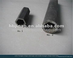 outer  and inside hexagon shape steel tube