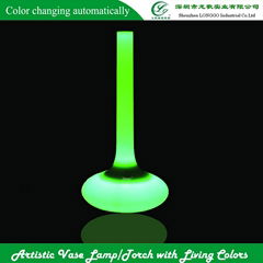 LED touch color vase ambient lighting