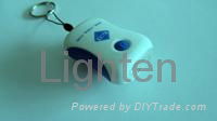 Mini Dynamo LED Torch with carabiner 2