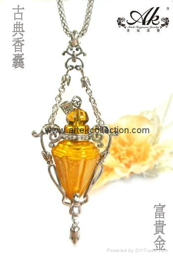 Essential oil  Perfume bottle  Pendant Necklace, Fragrance Jewelry
