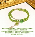 Prehnite Essential Oil Diffuser Bracelet with silver 1