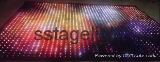 SMD Led Vision Curtain for Mobile DJ DJ decoration 7 colors 2*4m  4