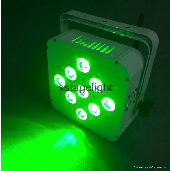 9*18w dmx 512 wireless battery par can 3