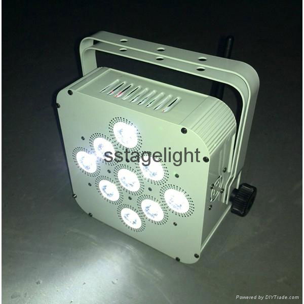 9*18w dmx 512 wireless battery par can 4