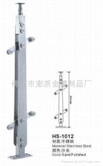 Stainless steel stair railing post