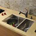 304stainless steel handmade double sink 1