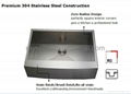 304stainless steel handmade double sink 3